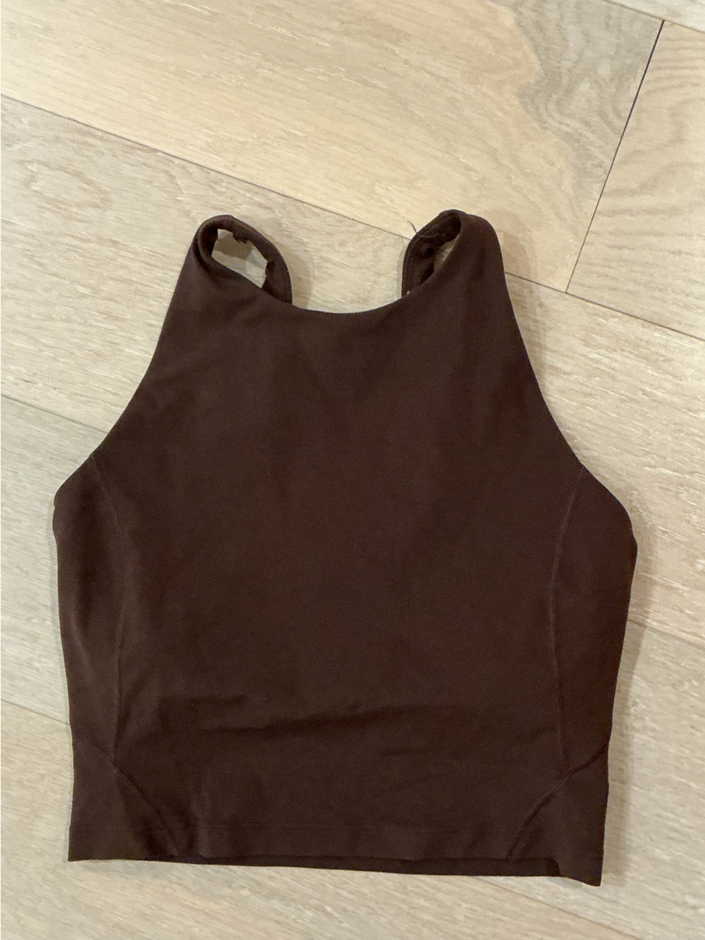 Lululemon Align High Neck Brown Cropped Tank Top